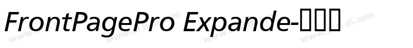 FrontPagePro Expande字体转换